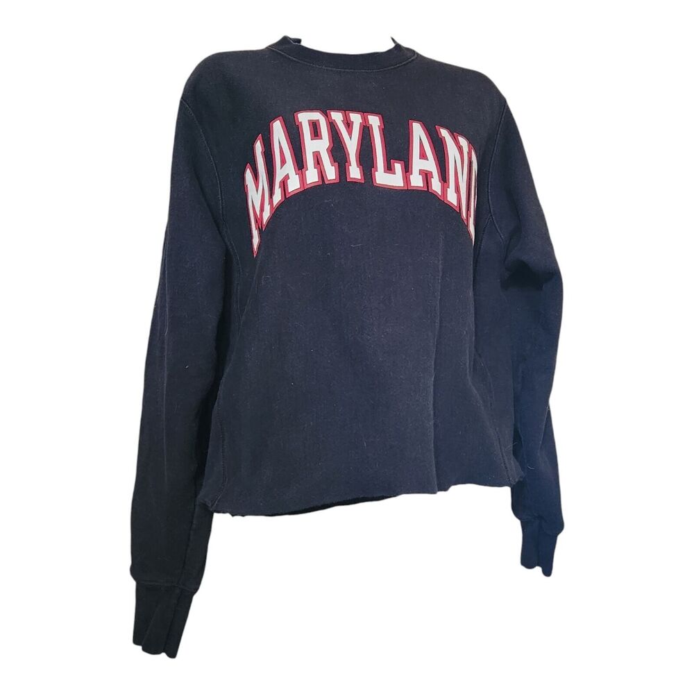 University Of Maryland‎ Champion Reverse Weave Small Sweatshirt Bottom Cut